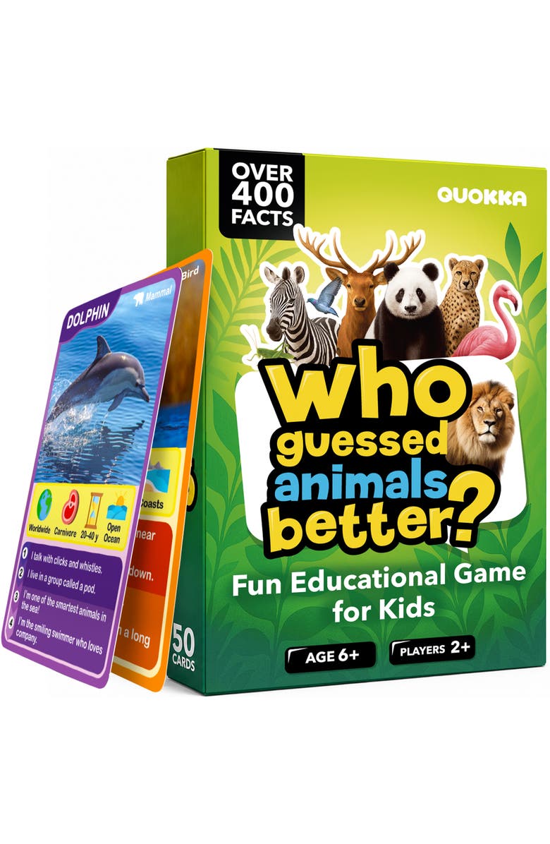 Quokka Who Guess It Better Visual Clue Card Game Collection, Main, color, Animals 2
