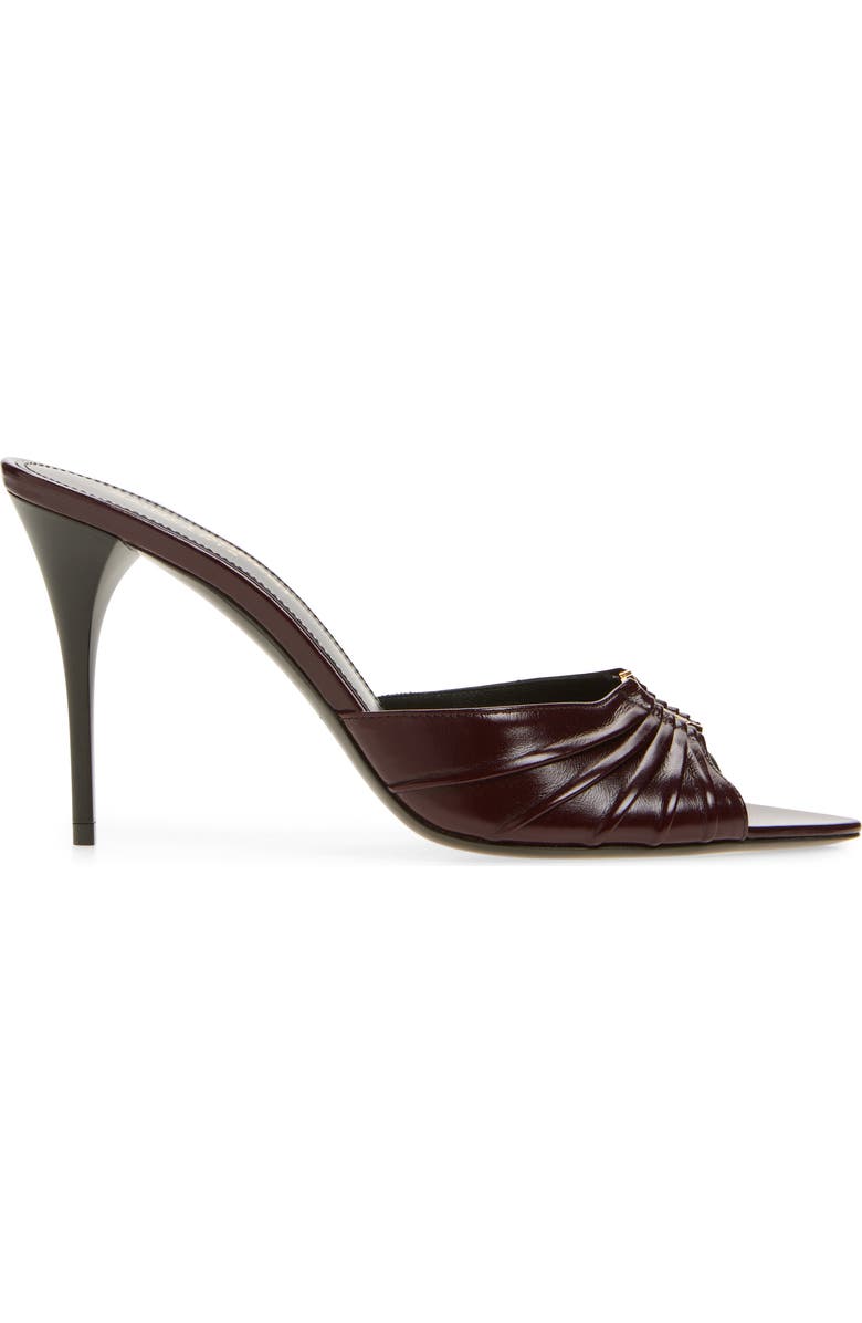 Saint Laurent Babylone Sandal, Alternate, color, Vintage Bordeaux
