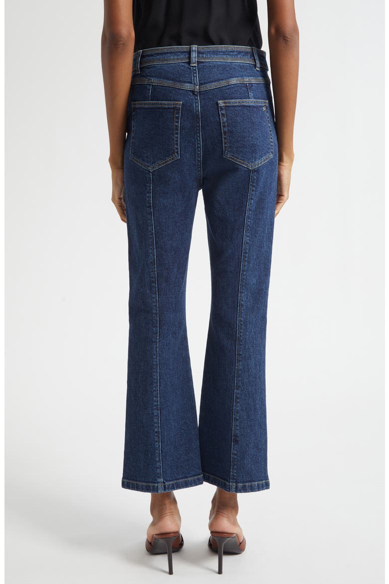 Madi Belted Kick Flare Jeans, Alternate, color, FONTAINE