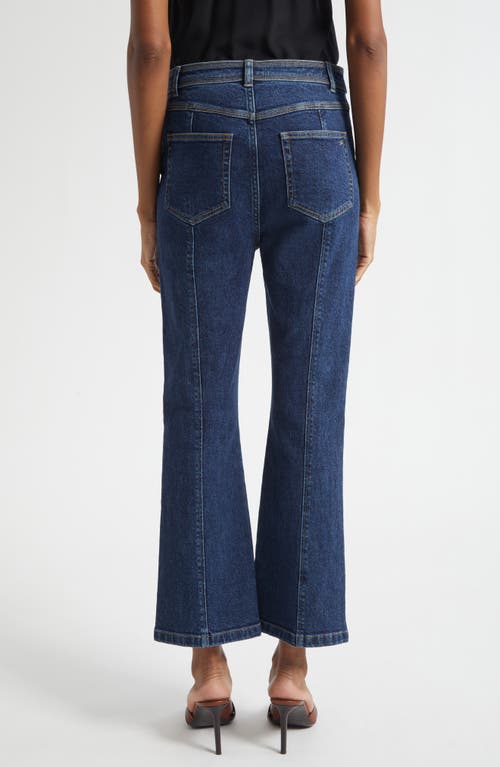 Cinq À Sept Cinq A Sept Madi High Rise Belted Ankle Jeans In Fontaine In Blue