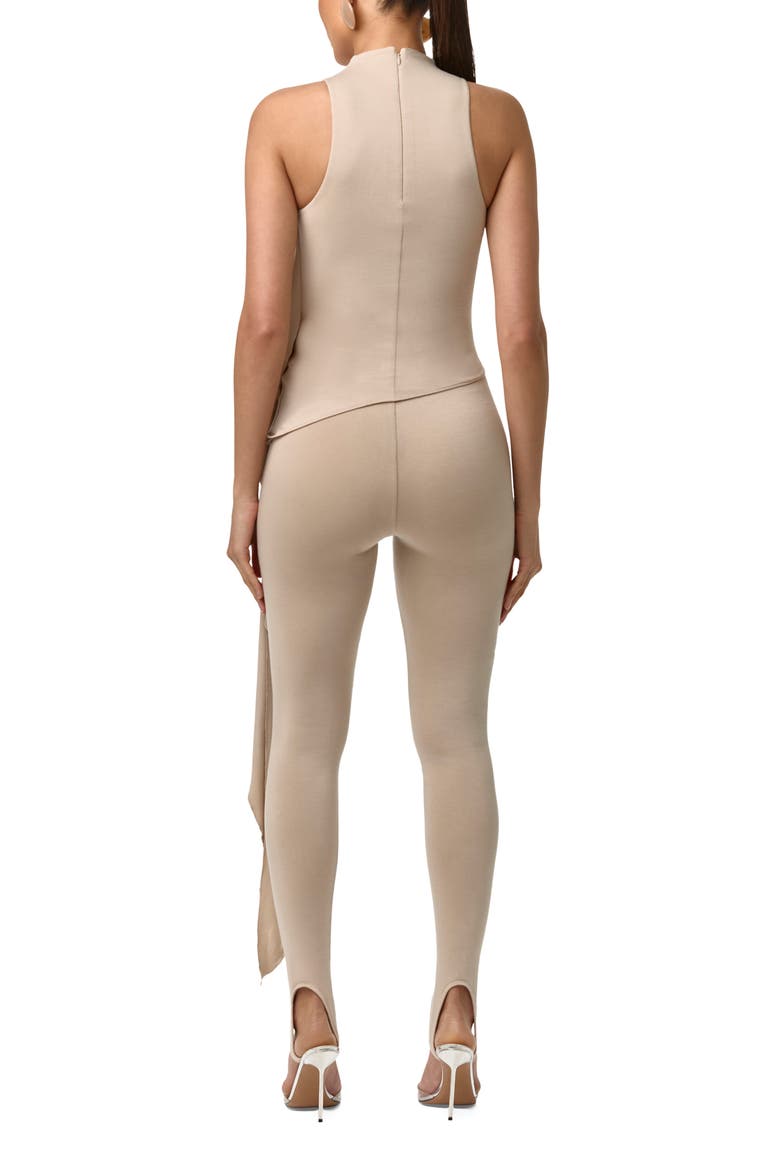 Asymmetric Body-Con Top, Alternate, color, TAUPE