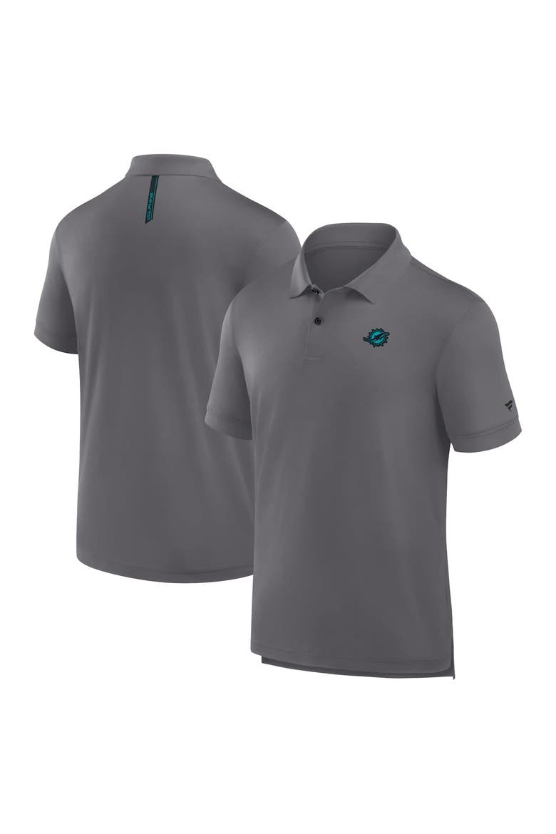 Men's Fanatics Heather Gray Miami Dolphins Front Office Move Mono Polo, Main, color, Heather Gray