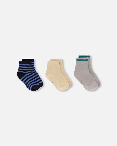 Socks (3 Pairs) Set Striped (Toddler, Little Kid & Big Kid)