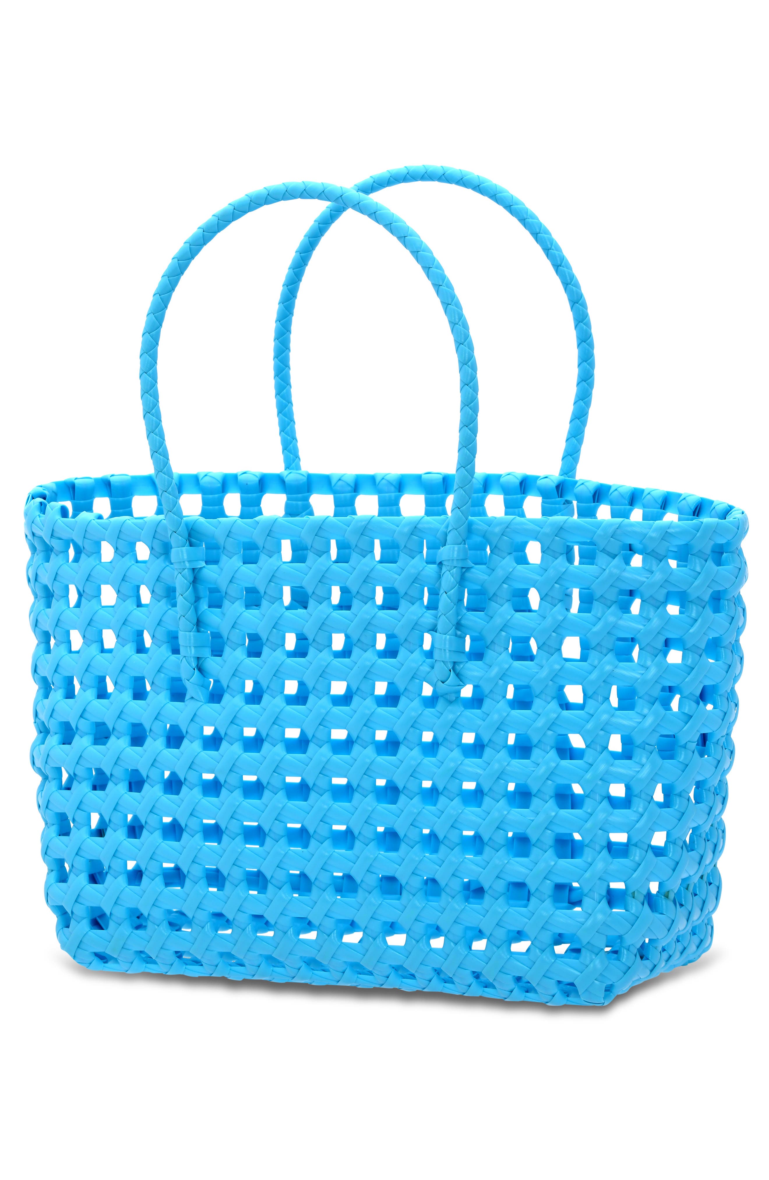 Iscream Kids' Small Woven Tote, Alternate, color, Blue