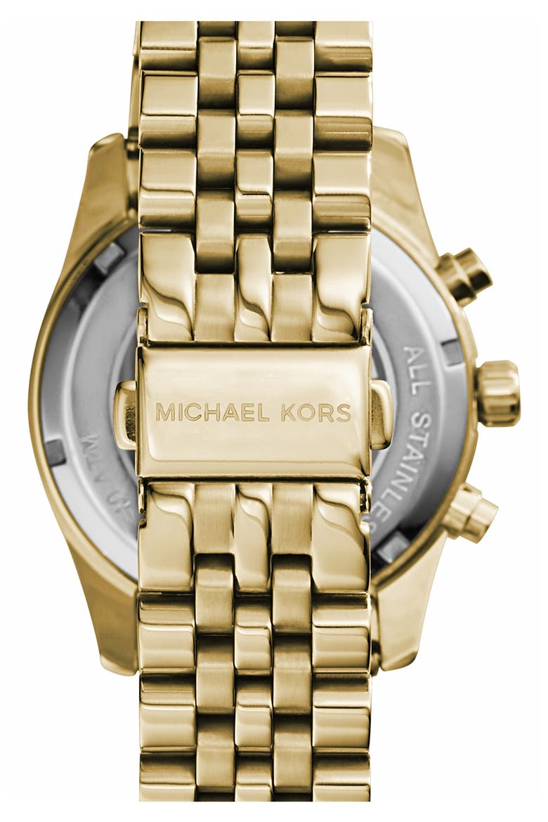 'Lexington' Chronograph Bracelet Watch, 38mm, Alternate, color, GOLD