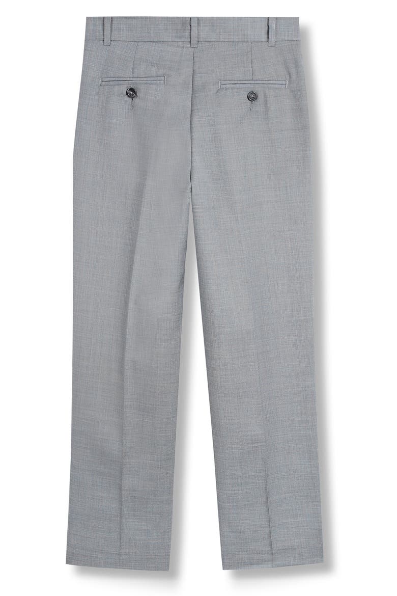 Kids' Sharkskin Deco Dress Pants, Alternate, color, LIGHT GREY
