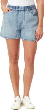 Kensie High Rise Pull-On Denim Shorts