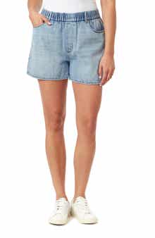 Kensie High Rise Pull-On Denim Shorts