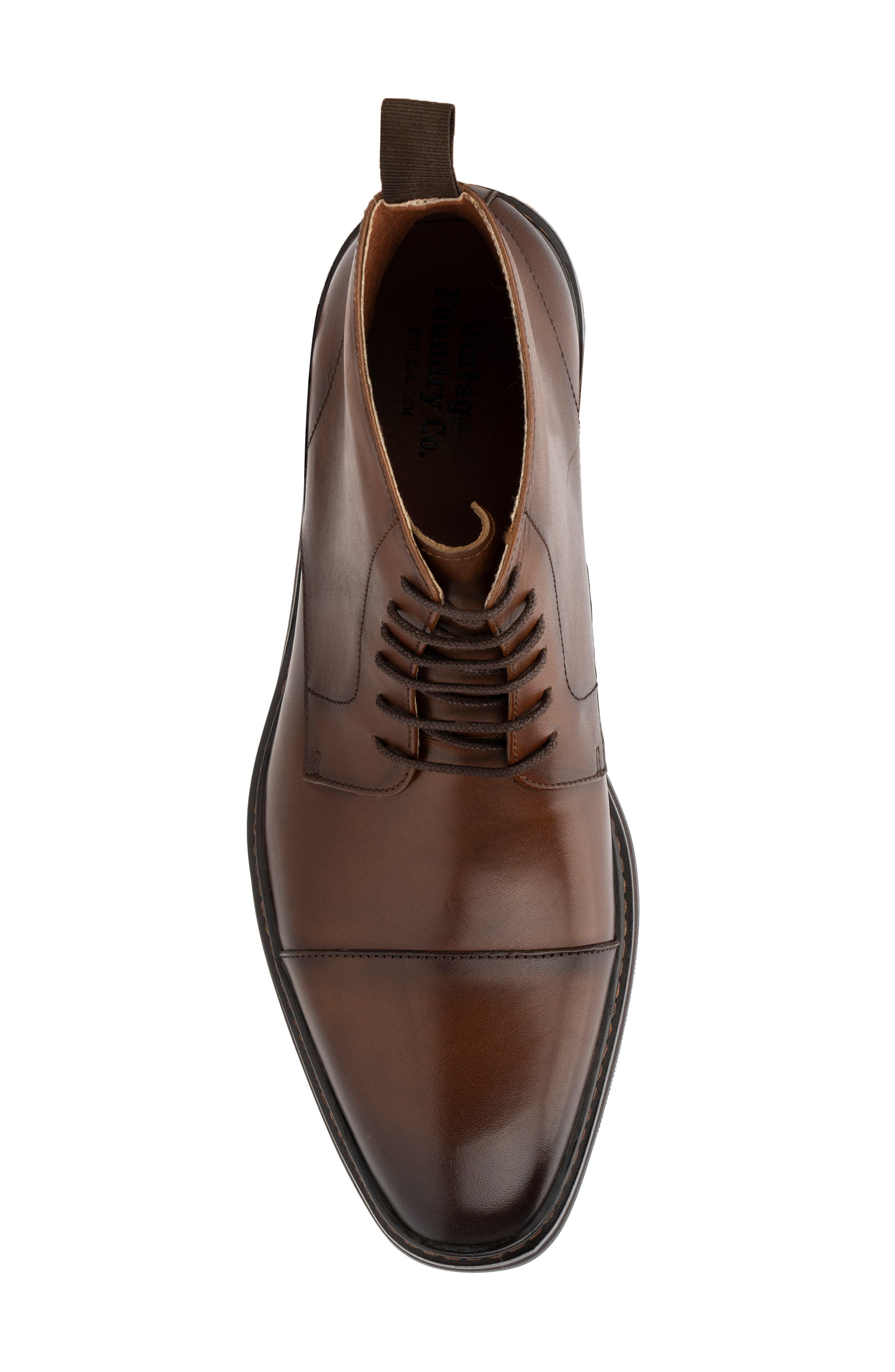 VINTAGE FOUNDRY Barnaby Cap Toe Boot, Alternate, color, Tan