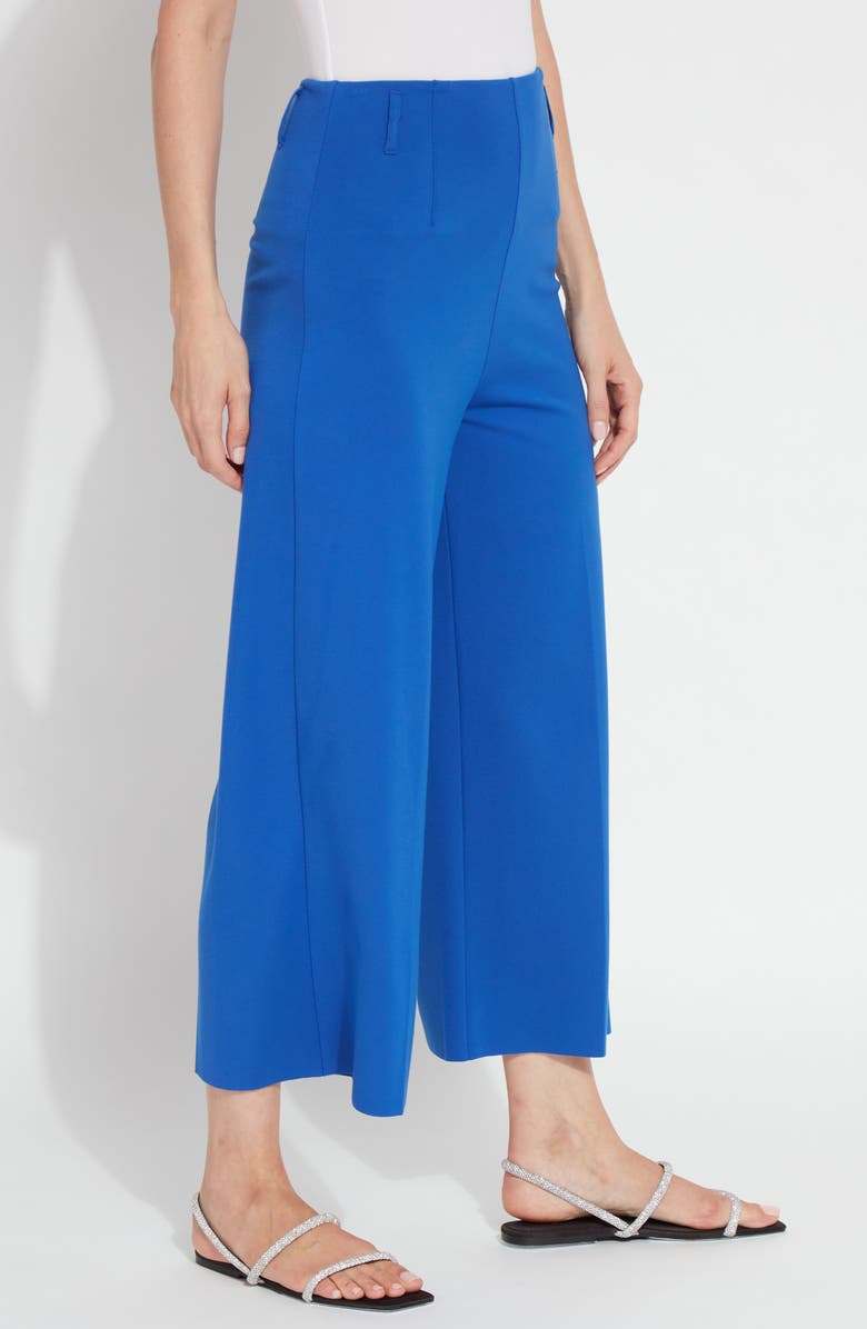Lysse Ellis High Waist Crop Wide Leg Pants, Alternate, color, Cobalt Pop