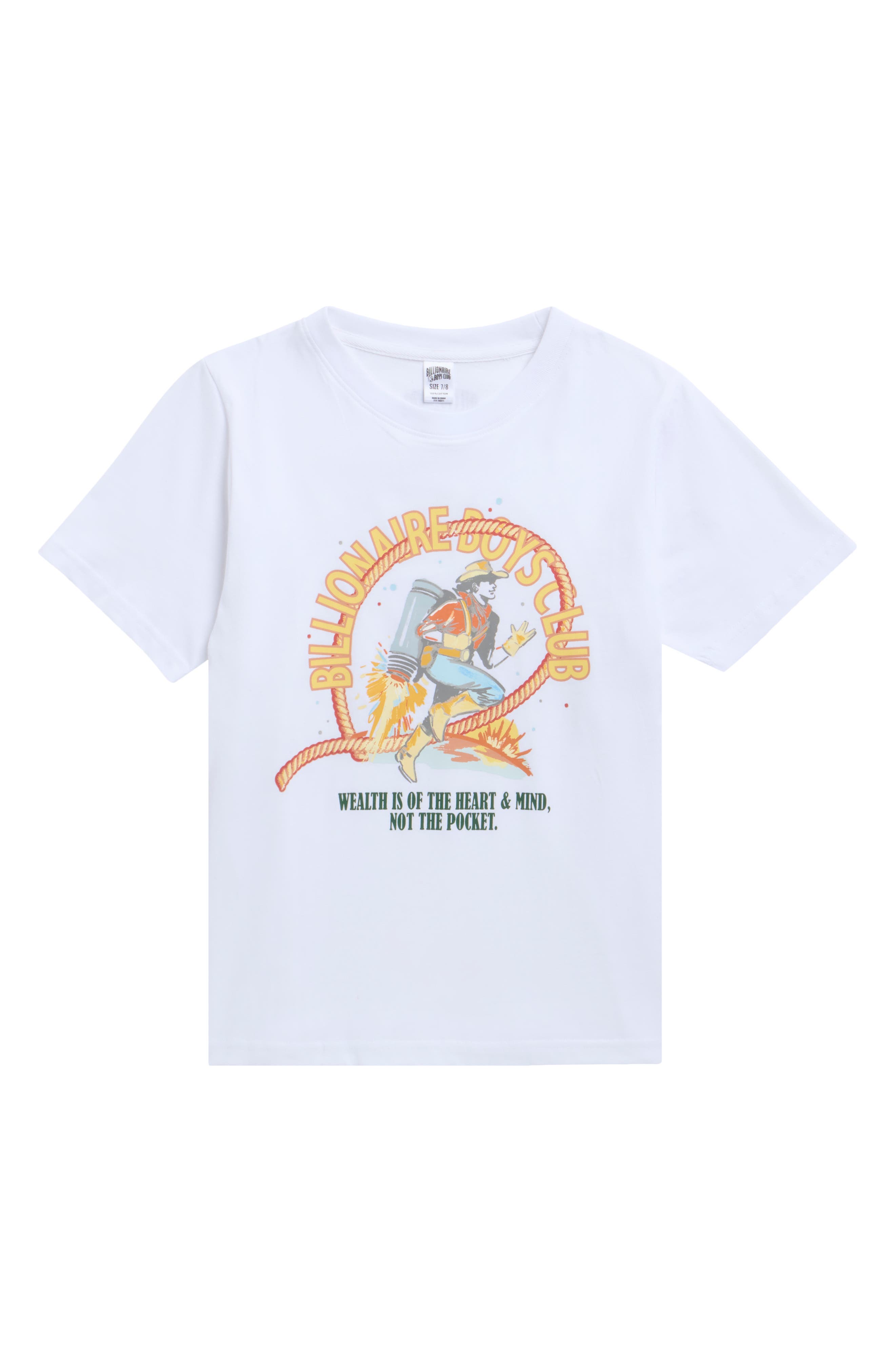 Billionaire Boys Club Kids' Old Frontier Cotton Graphic T-Shirt