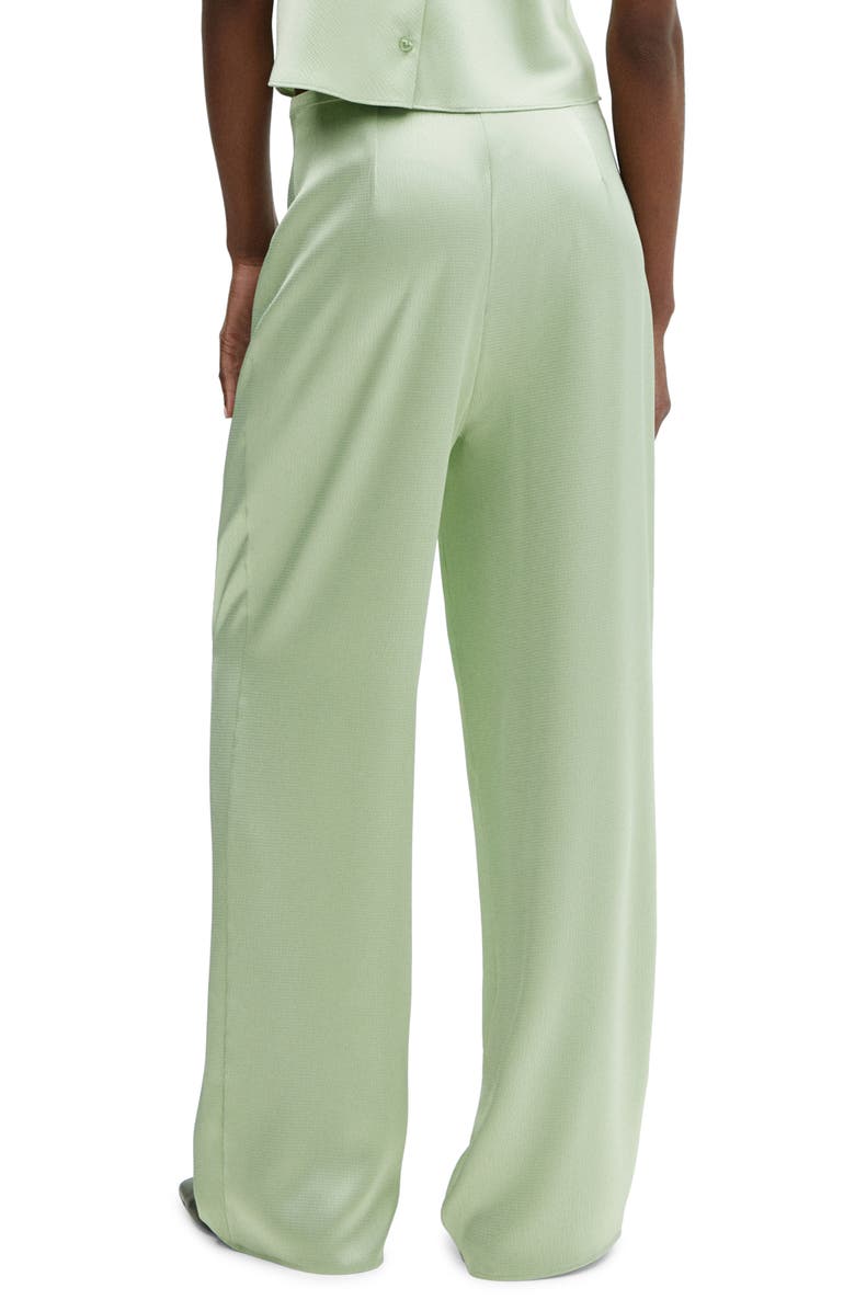 MANGO Satin Wide Leg Pants, Alternate, color, 