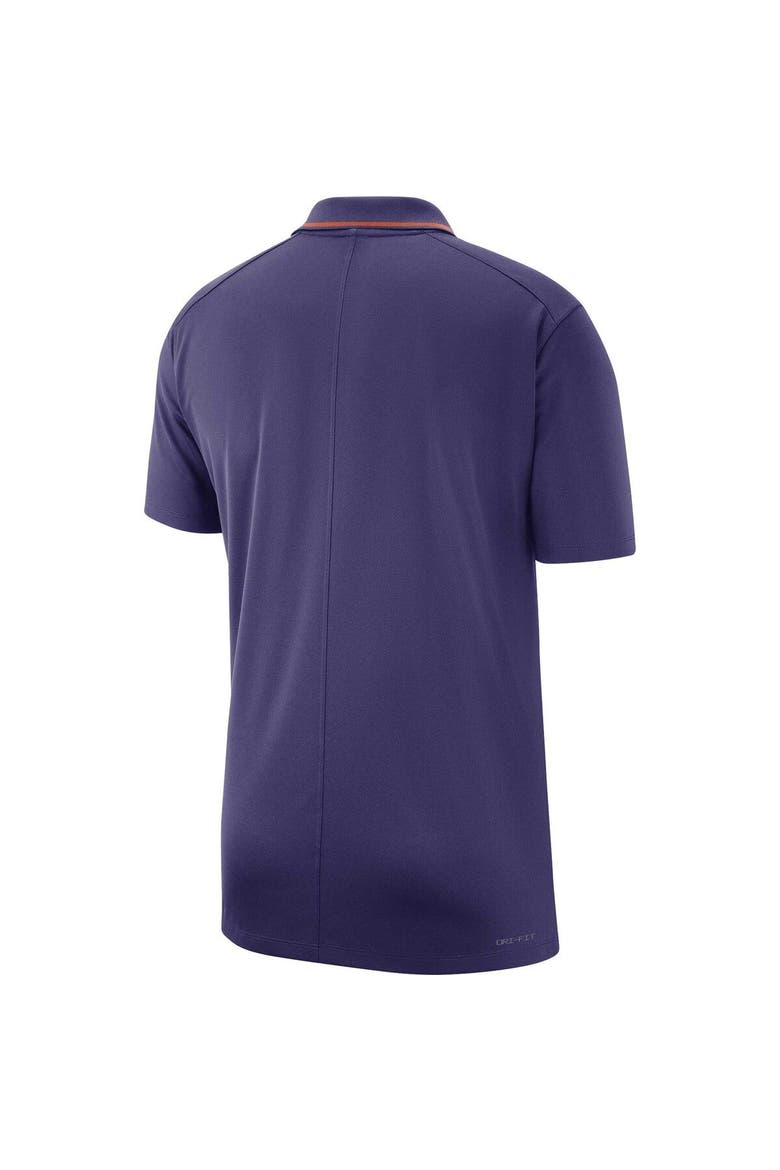 Men's Nike Purple Clemson Tigers 2023 Coaches Performance Polo, Alternate, color, Purple