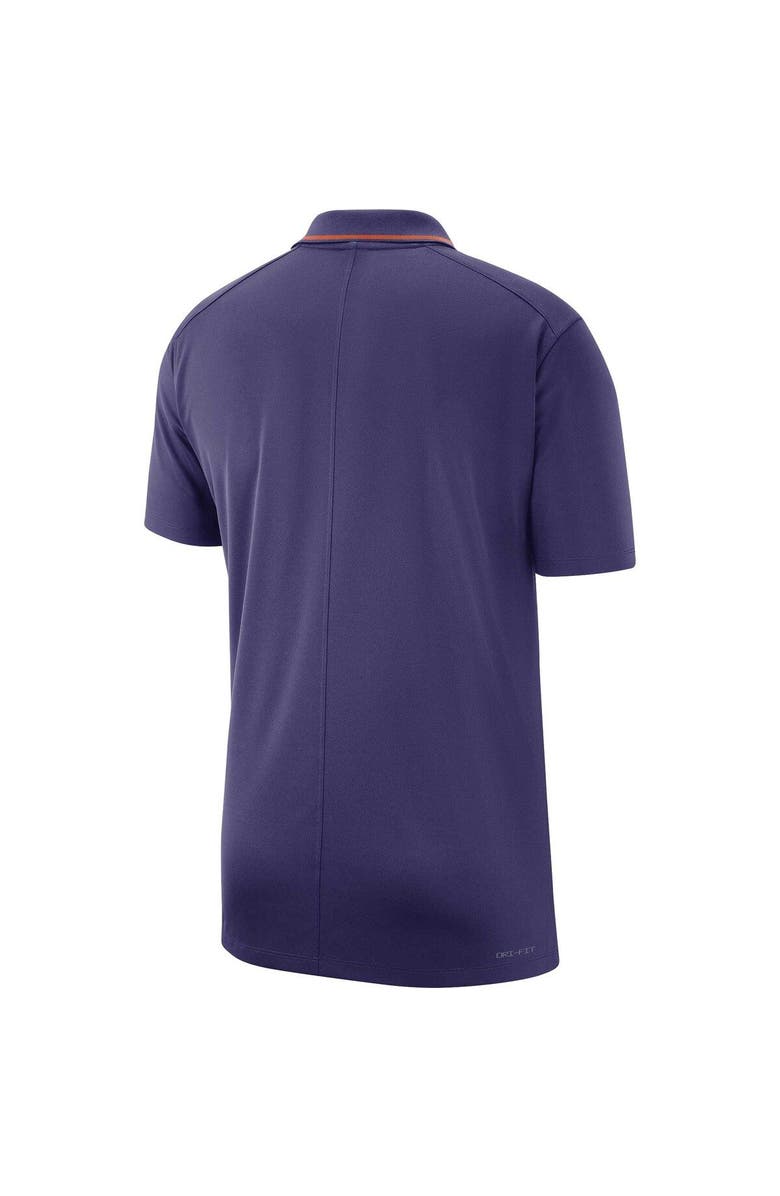 Nike Men's Nike Purple Clemson Tigers 2023 Coaches Performance Polo, Alternate, color, Purple