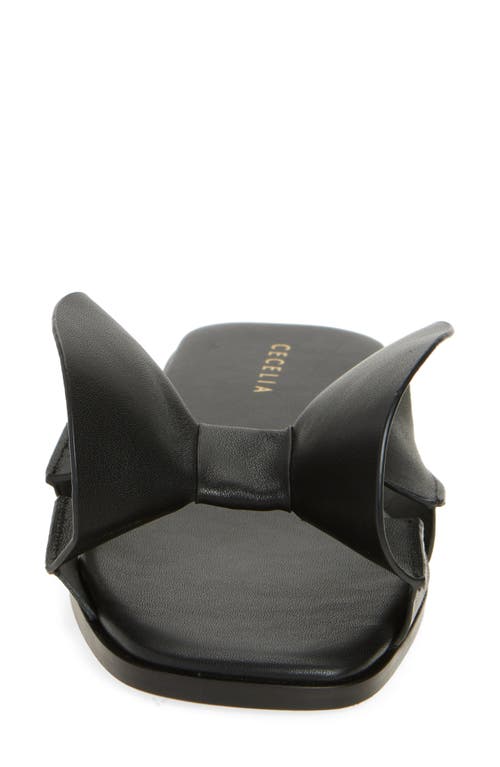 Cecelia New York Wendy Slide Sandal In Black