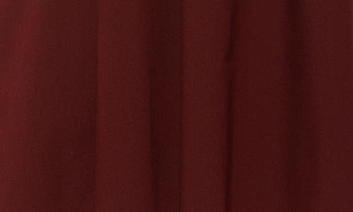 Alexia Admor Imani Pleated Short Sleeve Dress In Burgundy