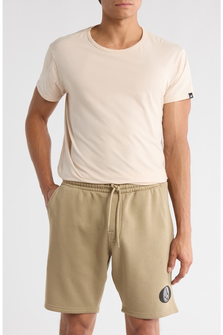 Bearing Fleece Shorts, Main, color, KHAKI