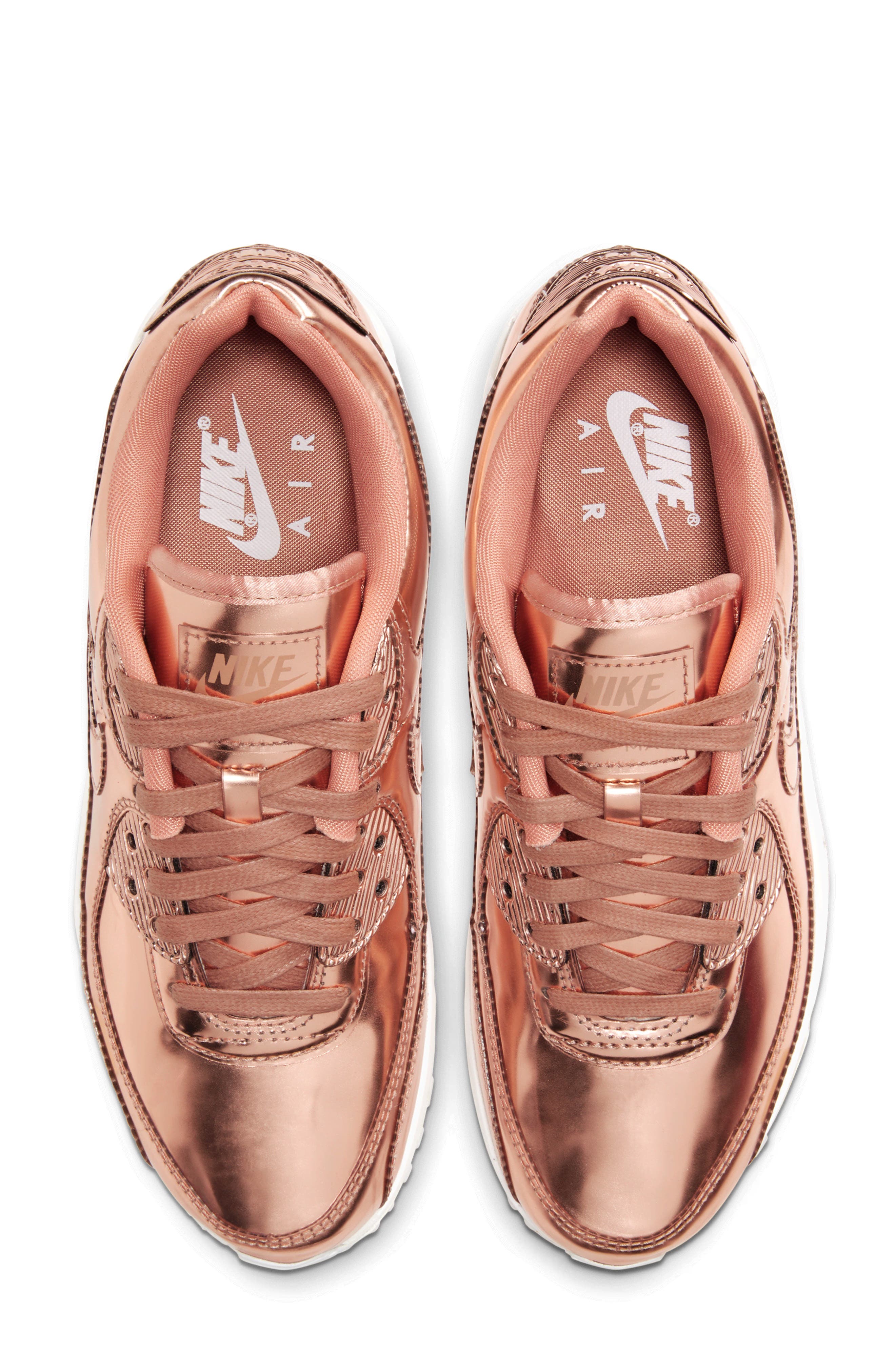 Air Max 90 SP Metallic Sneaker, Alternate, color, ROSE GOLD/ RED BRONZE/ WHITE