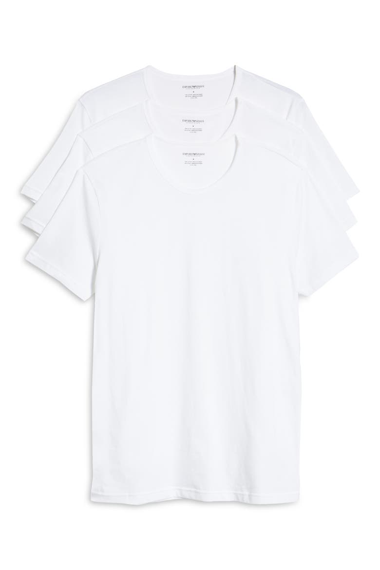 Men's 3-Pack Cotton Crewneck T-Shirts, Alternate, color, WHITE/ WHITE/ WHITE