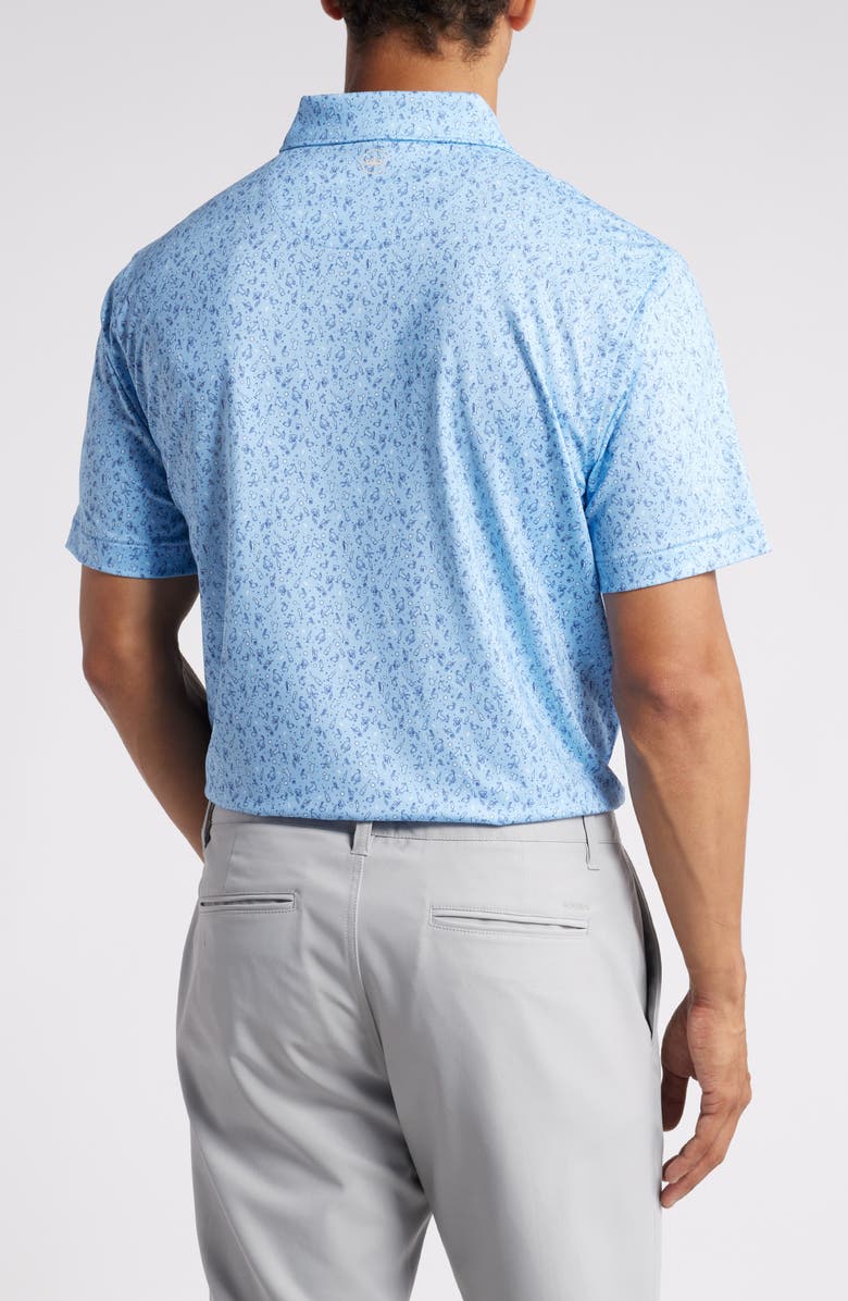 Peter Millar Hair of the Dog Libation Print Performance Golf Polo, Alternate, color, 
