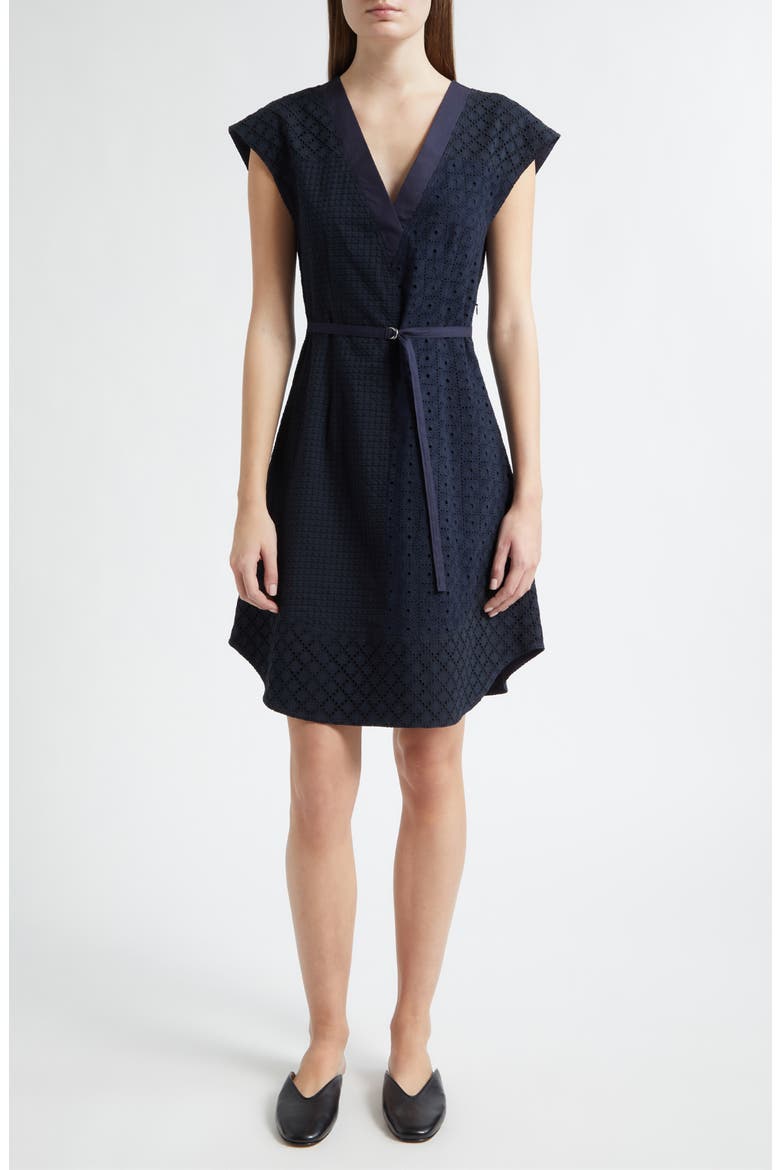 Patchwork Broderie Anglaise Dress, Alternate, color, MIDNIGHT