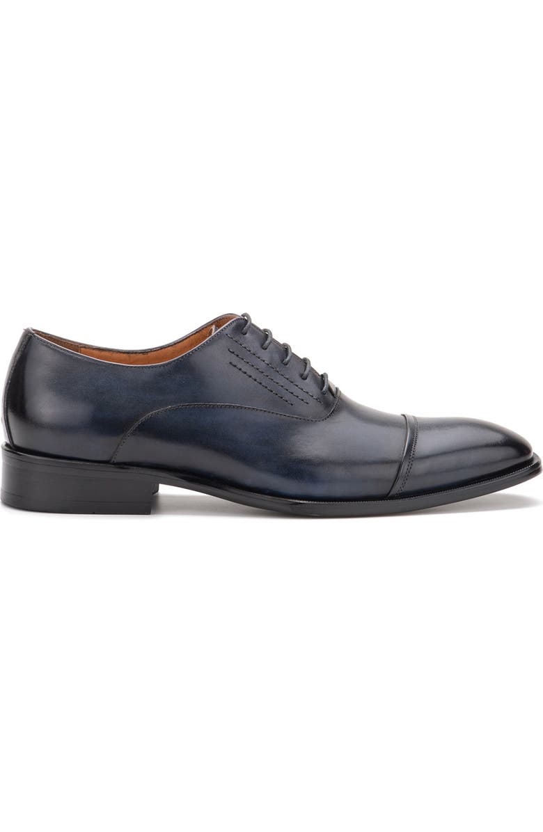 VINTAGE FOUNDRY Pence Cap Toe Leather Oxford, Alternate, color, Navy