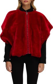 GORSKI Reversible Collarless Genuine Shearling Jacket