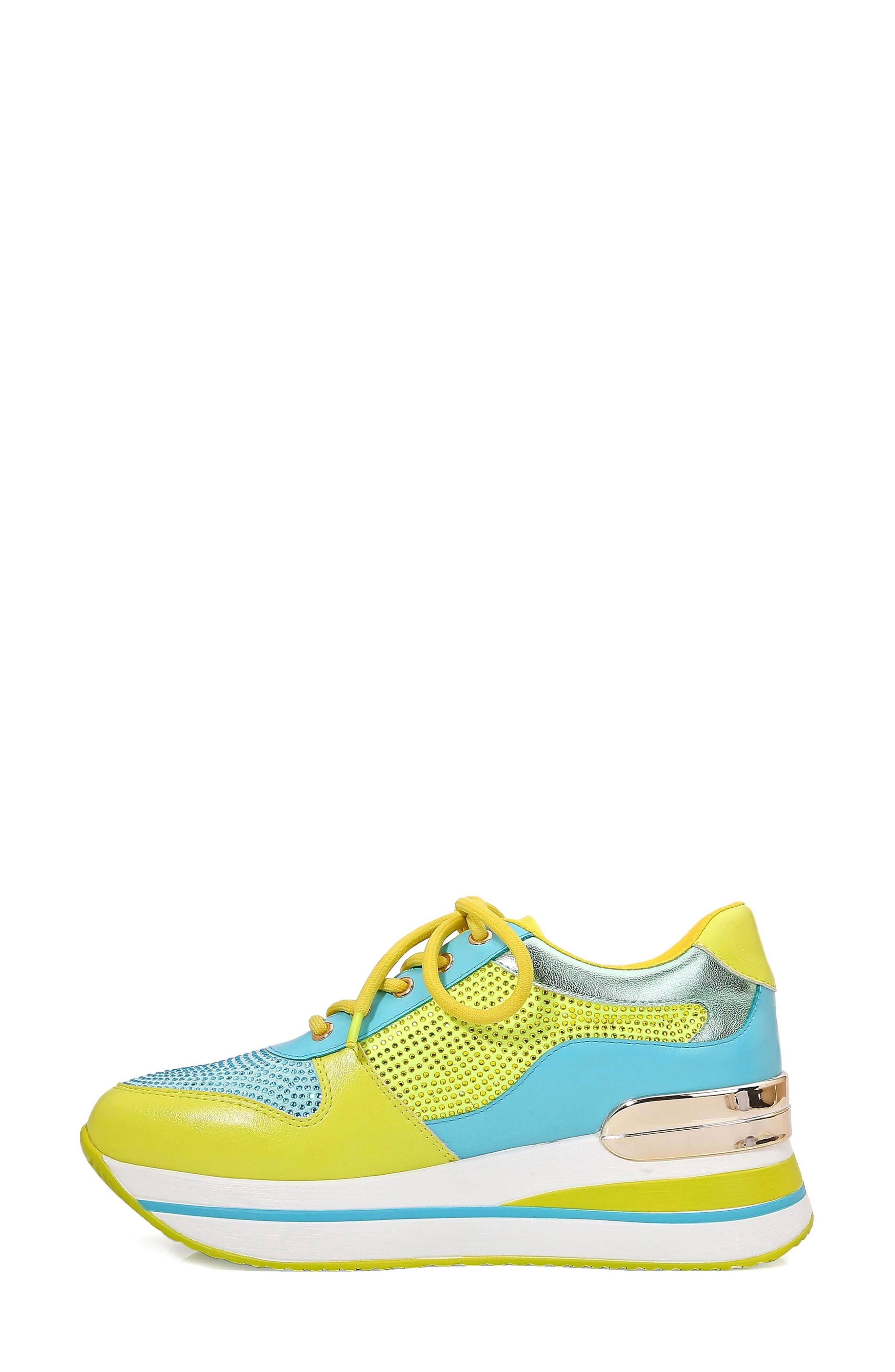 Dallas Platform Sneaker, Alternate, color, LIME