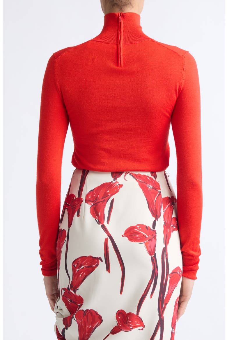 Turtleneck Sweater, Alternate, color, CHILI RED