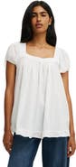 Cotton On Women's Eliza Babydoll Tunic Top