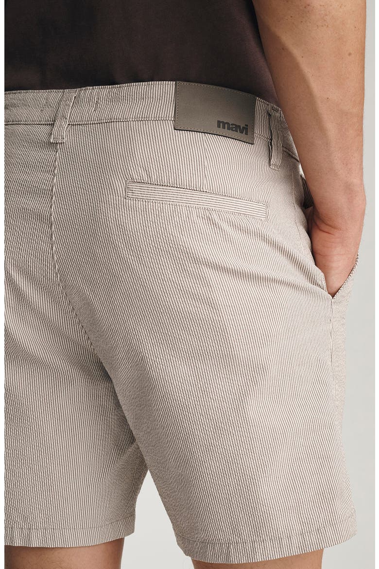 Nate Flat Front Seersucker Shorts, Alternate, color, SAND SEERSUCKER