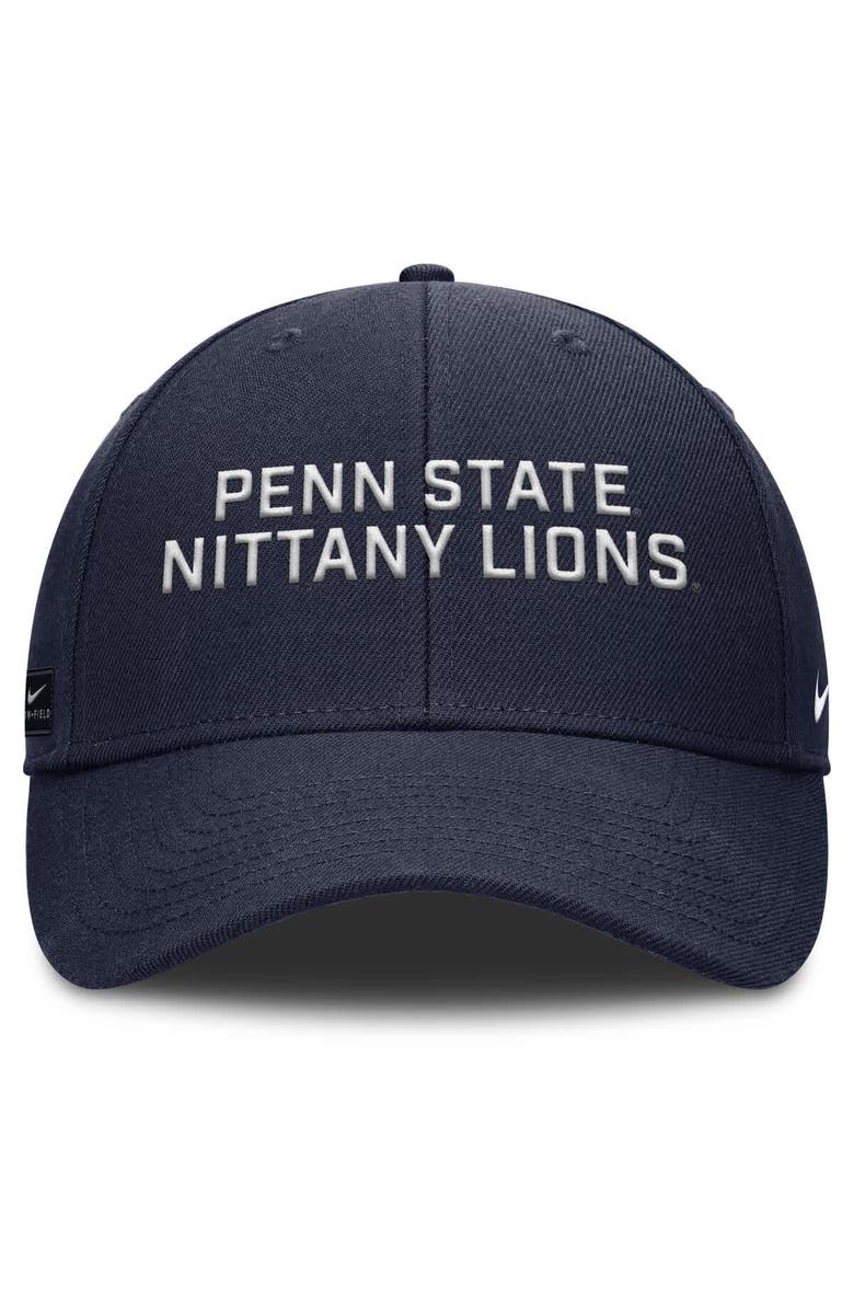 Nike Men's Nike Navy Penn State Nittany Lions Rise Practice Adjustable Hat, Alternate, color,
