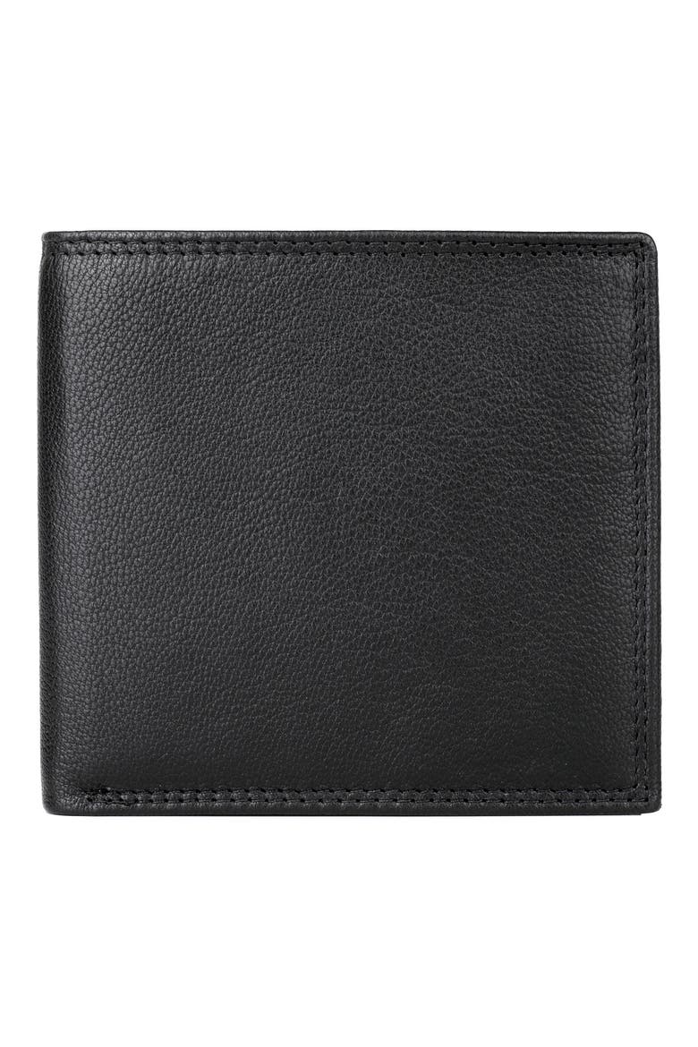 RFID Leather Cardex, Main, color, BLACK