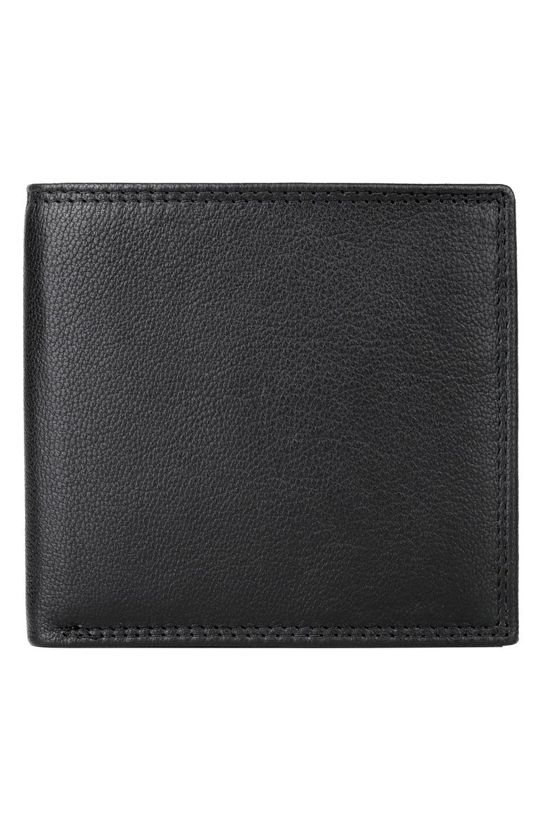 BUXTON RFID Leather Cardex, Main, color, Black