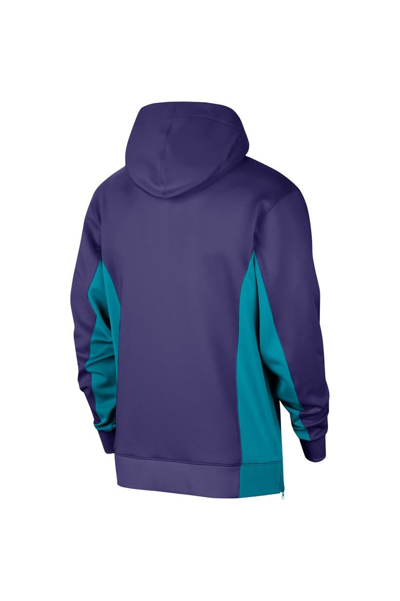 Men's Jordan Brand Purple Charlotte Hornets 2023/24 Authentic Showtime Full-Zip Hoodie, Alternate, color, Purple