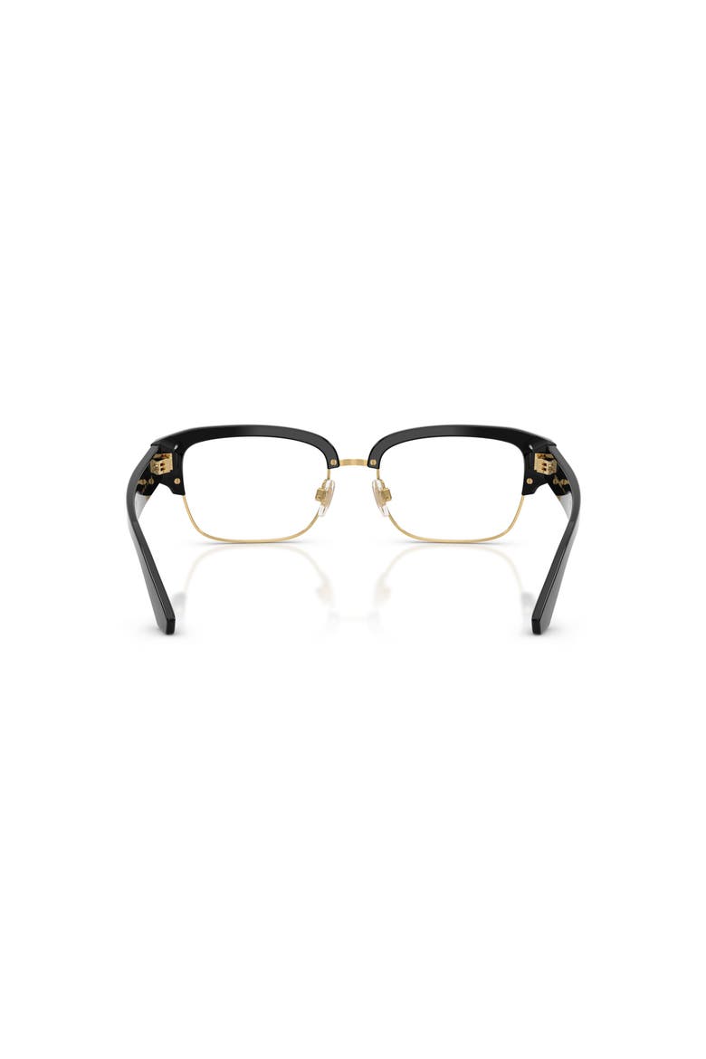 54mm Square optical glasses, Alternate, color, Black