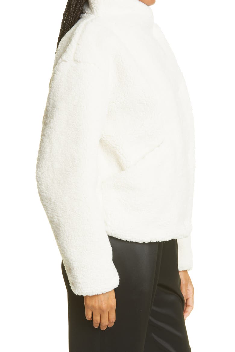 High Pile Fleece Jacket, Alternate, color, OFF WHITE