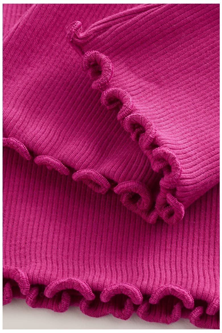 Kids' Ribbed Flared Leggings, Alternate, color, PINK