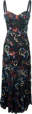 Dress the Population Anabel Sequin Floral Gown