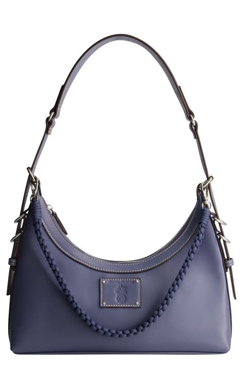 Debossed Logo Hobo Bag