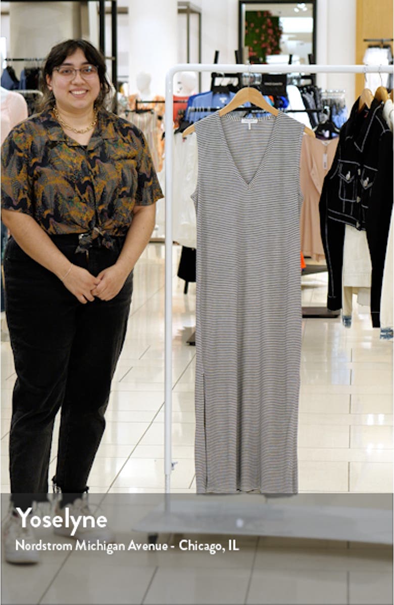 Michal Stripe Muscle Tank Midi Dress, sales video thumbnail