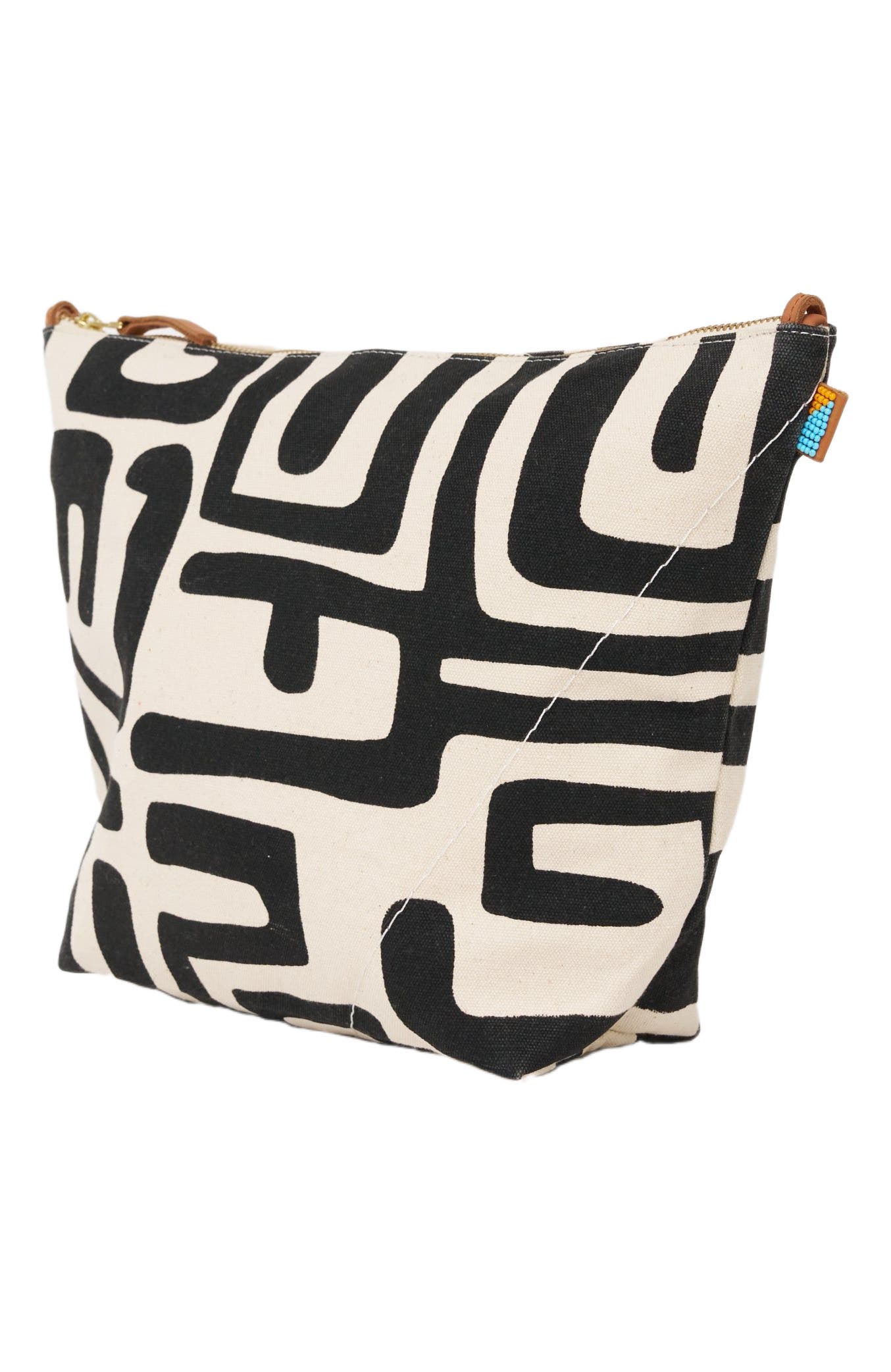 Ubuntu Life Jumbo Convertible Pouch, Alternate, color, Black Kuba