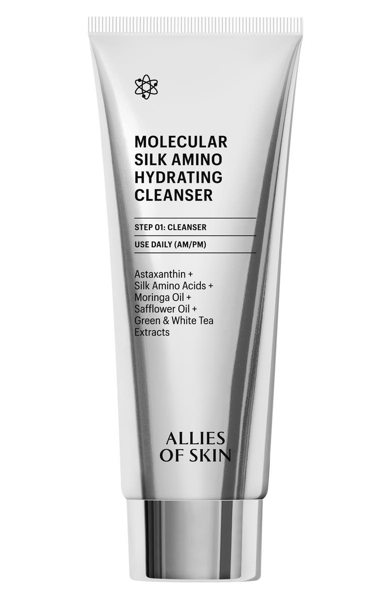ALLIES OF SKIN Molecular Silk Amino Hydrating Cleanser, Main, color,