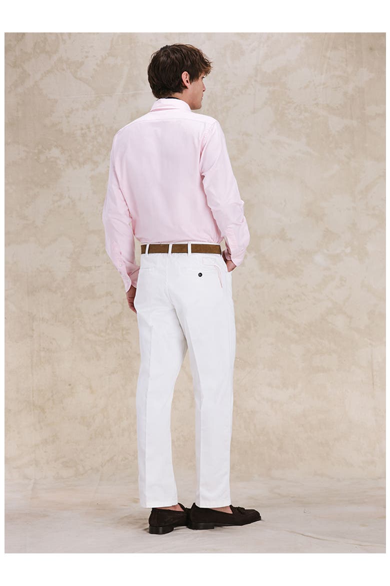 Ben Heavy Cotton Gabardine Chino Pants, Alternate, color, WHITE
