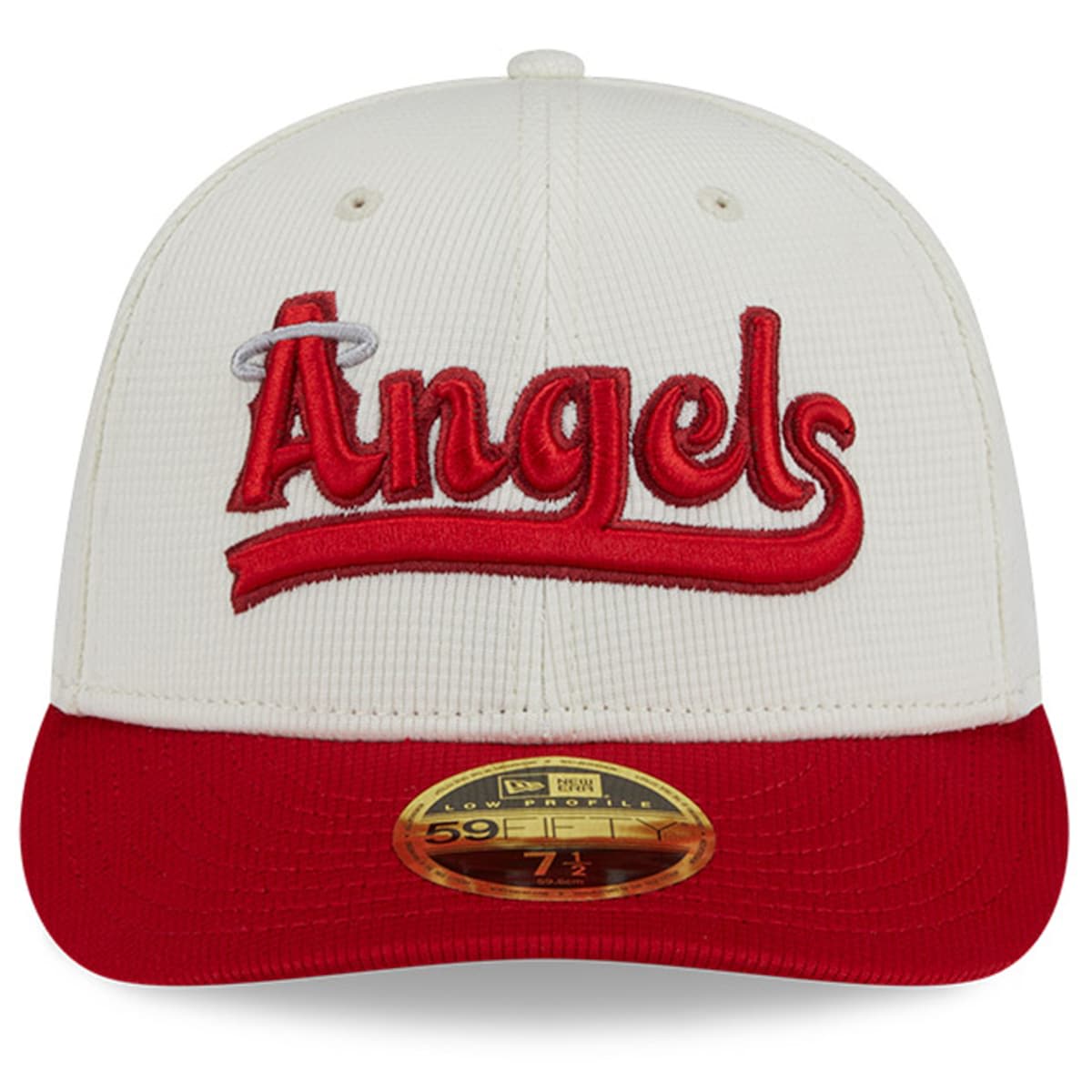 Men's New Era Cream/Red Los Angeles Angels City Connect Batting