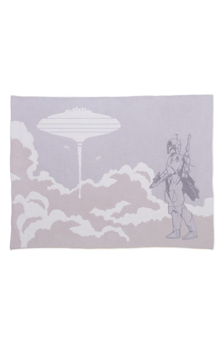 Barefoot Dreams<sup>®</sup> CozyChic Star Wars Boba Fett Blanket, Alternate, color, Cloud Multi