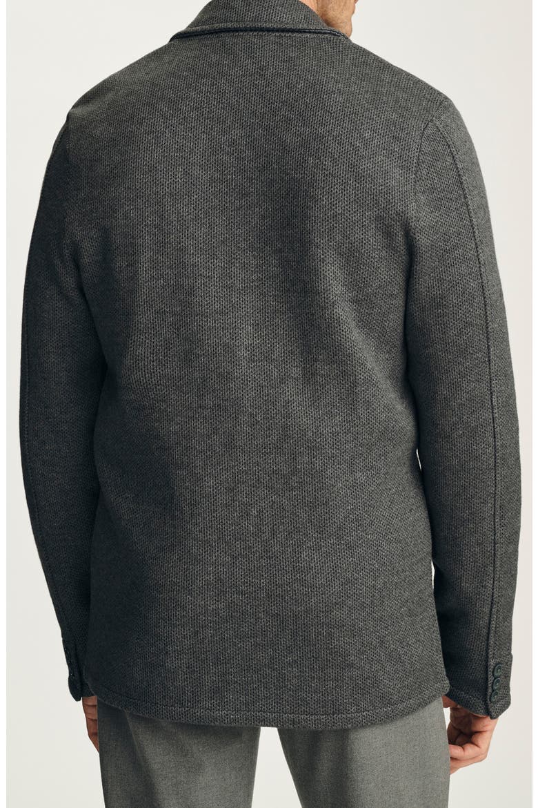 Double Face Wool Blend Blazer, Alternate, color, ANTHRACITE MELANGE