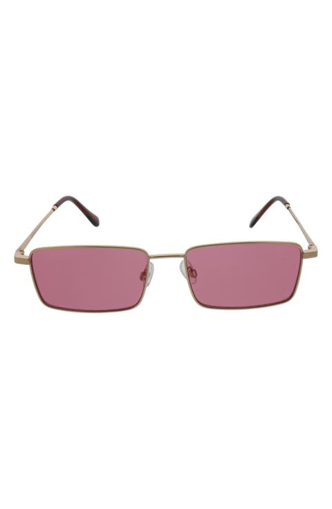 58mm Metal Rectangle Sunglasses