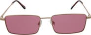 BCBGeneration 58mm Metal Rectangle Sunglasses