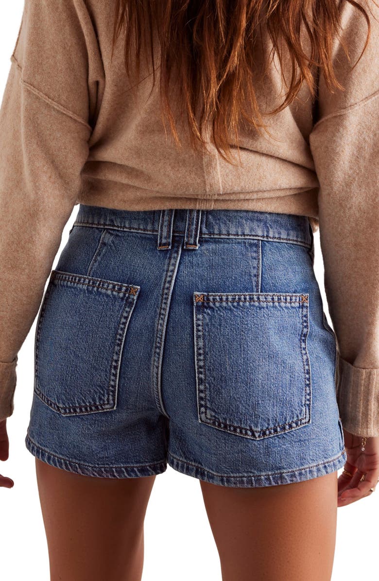 Free People Bettie Sailor Patch Pocket Denim Shorts, Alternate, color, 